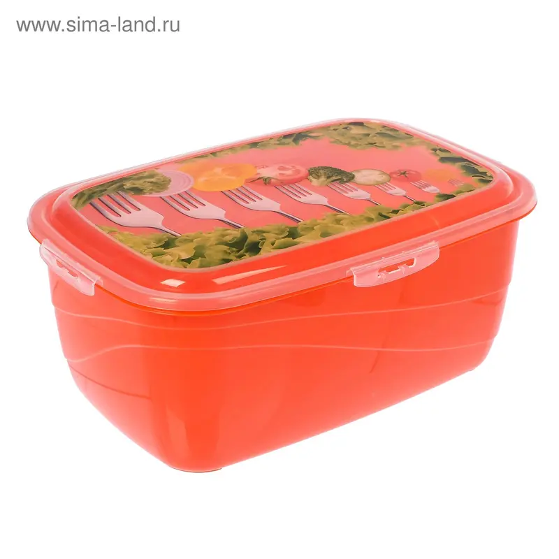 Контейнер пищевой Click&Lock, 4,8 л, цвет МИКС