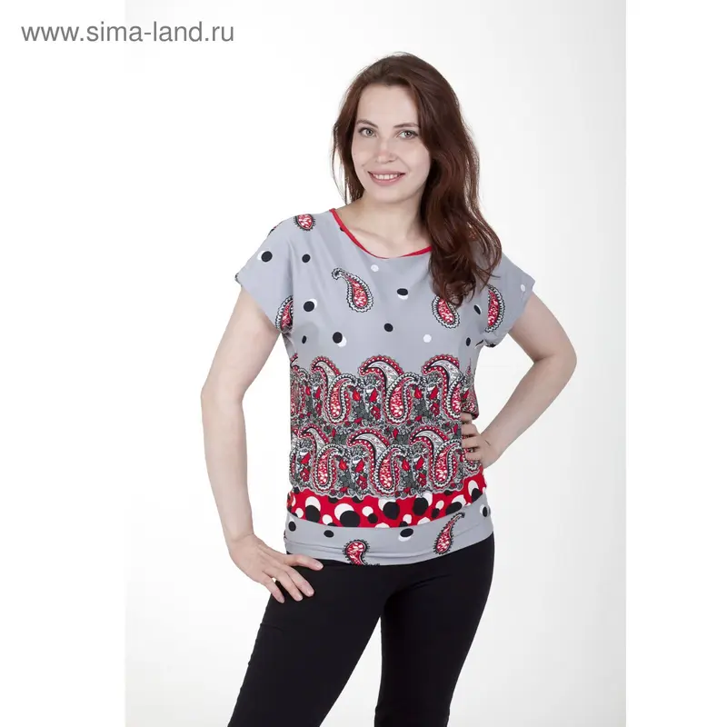 Блуза женская Олеся 393, серый, р-р 58