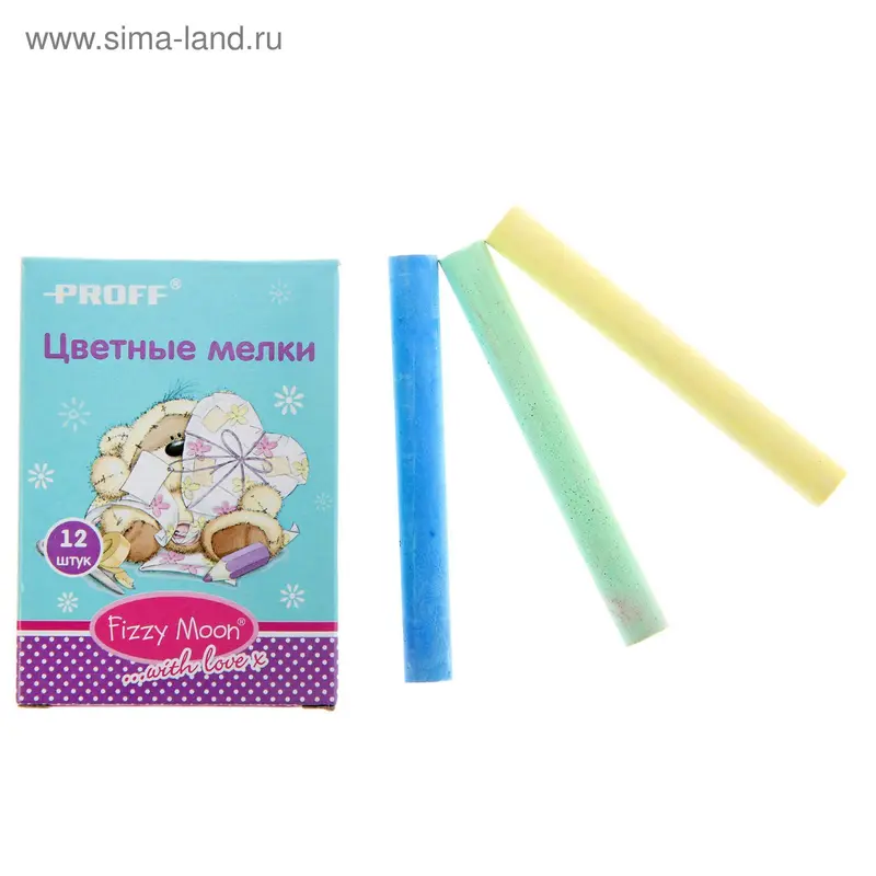 яМелки цветные 12 штук Fizzy Moon