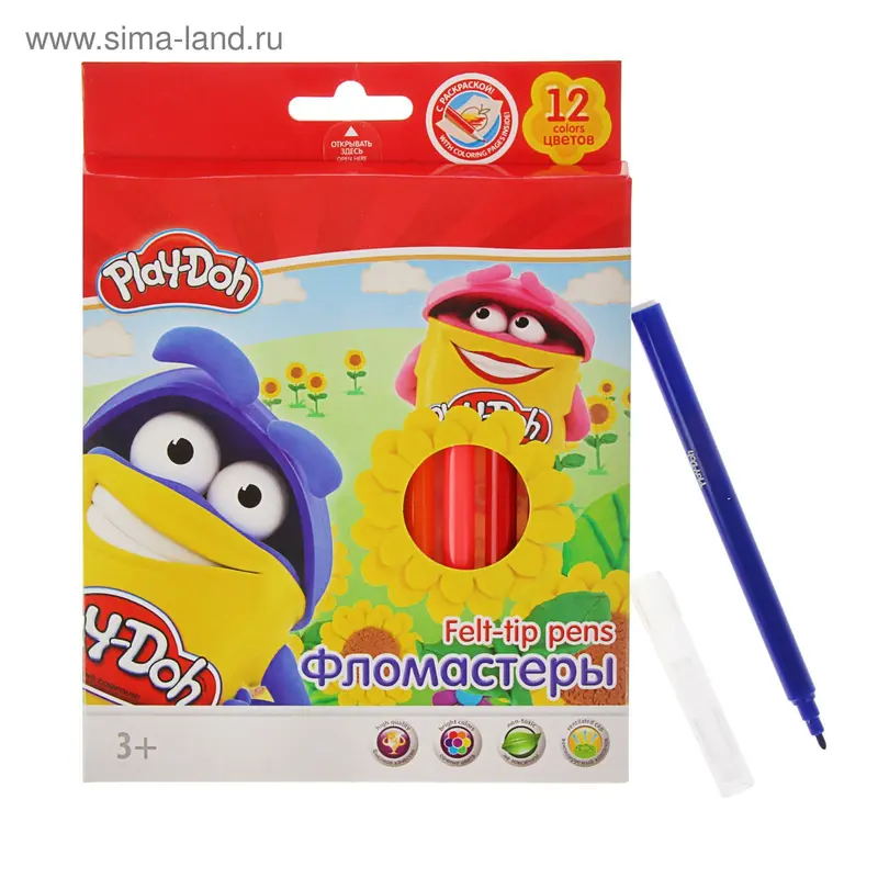 Фломастеры 12 цветов Play Doh