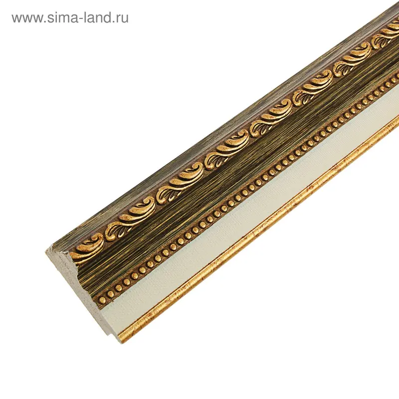 Багет пластиковый 51мм*25мм*2.9м (Ш*В*Д) "М" 1214-67 коричневый