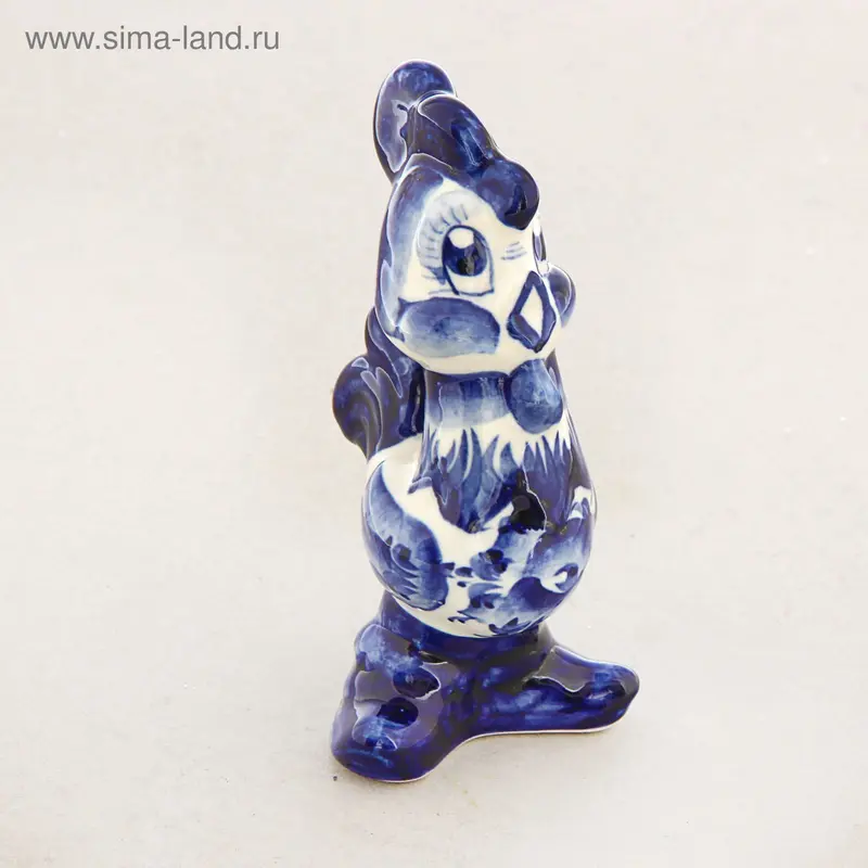 Сувенир "Петух в шпорах" 14,5 см, гжель