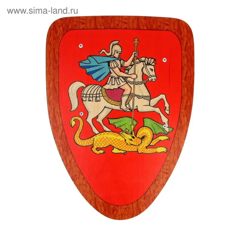 Деревянный щит «Георгий Победоносец»