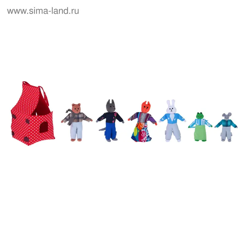Пальчиковый театр "Теремок" шагающий с домиком