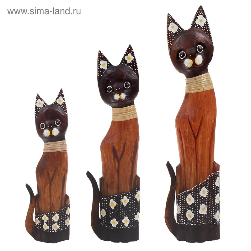 Кошки 40,50,60 см к-т из 3-х албезия