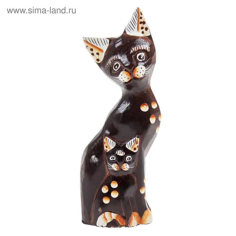 Кошка с котенком 20 см
