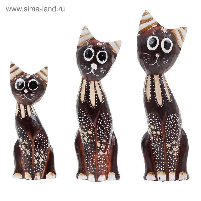 Кошка набор 25,20,15 см албезия