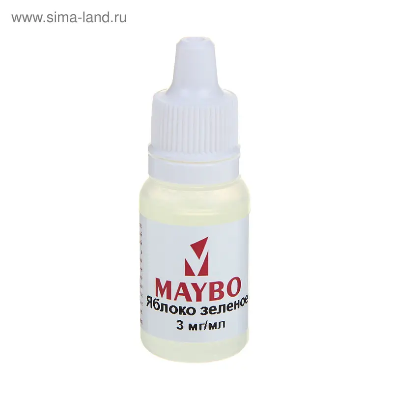 Жидкость для многоразовых ЭИ Maybo, яблоко зеленое, 3 мг, 10 мл