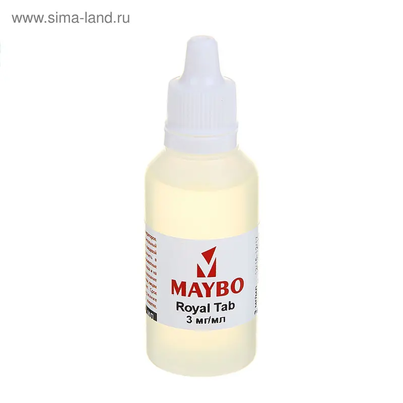 Жидкость для многоразовых ЭИ Maybo, Royal Tab, 3 мг, 30 мл