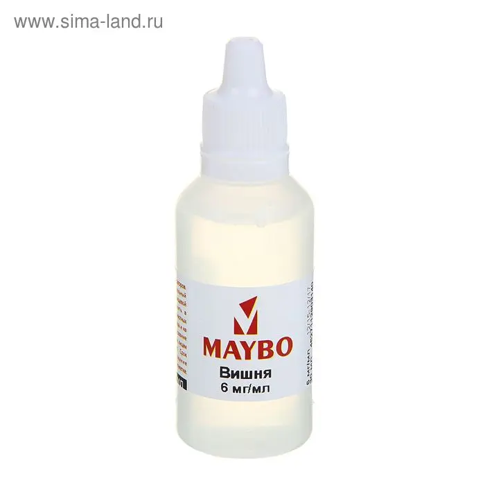 Жидкость для многоразовых ЭИ Maybo, вишня, 6 мг, 30 мл