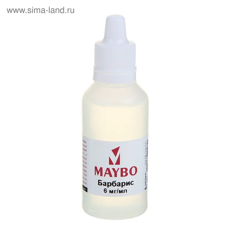 Жидкость для многоразовых ЭИ Maybo, барбарис, 6 мг, 30 мл