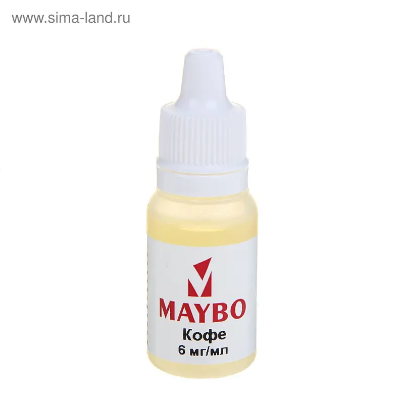 Жидкость для многоразовых ЭИ Maybo, кофе, 6 мг