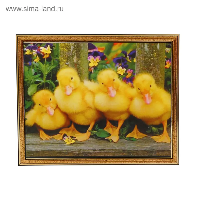Картина "Утята" 37*30см