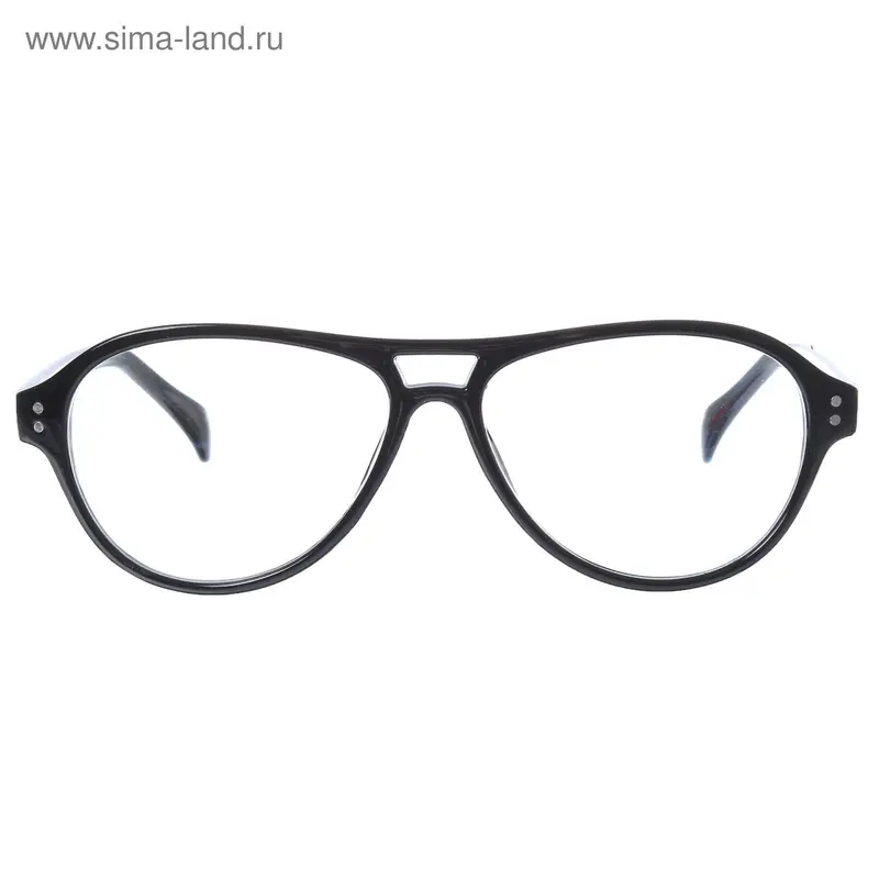 Очки "Авиаторы", компьютерные, пластик, цвет чёрный, 62-64мм
