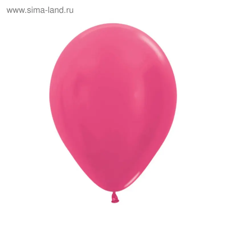 Шар латексный 5", металл, набор 100 шт., цвет фуксии 512