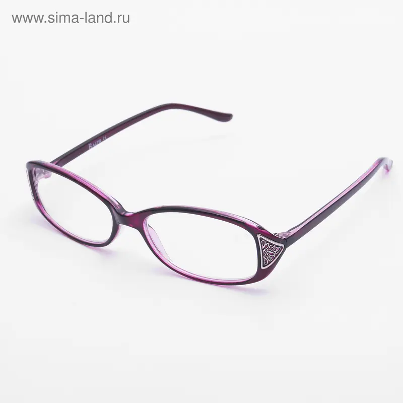 Очки "Овальные", пластик, цвет МИКС, +2