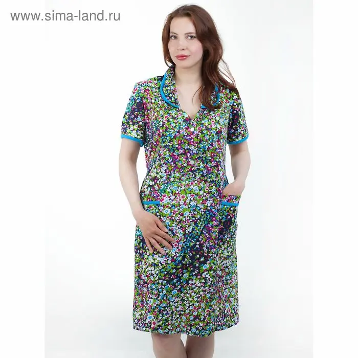 Платье женское домашнее 4007, МИКС, р-р 60