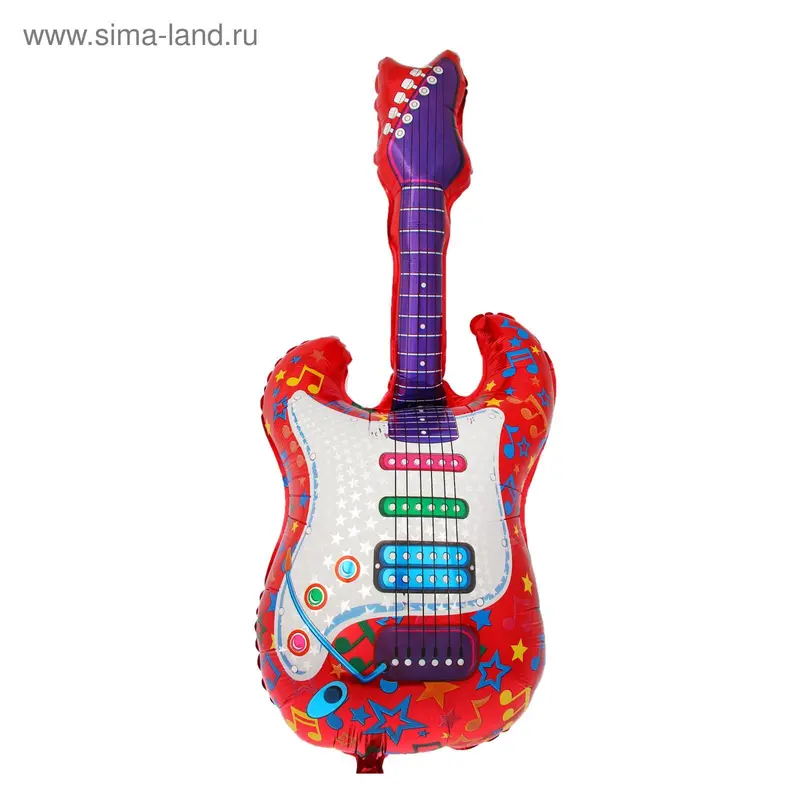 Шар фольгированный 44" "Гитара" Красная ФМ