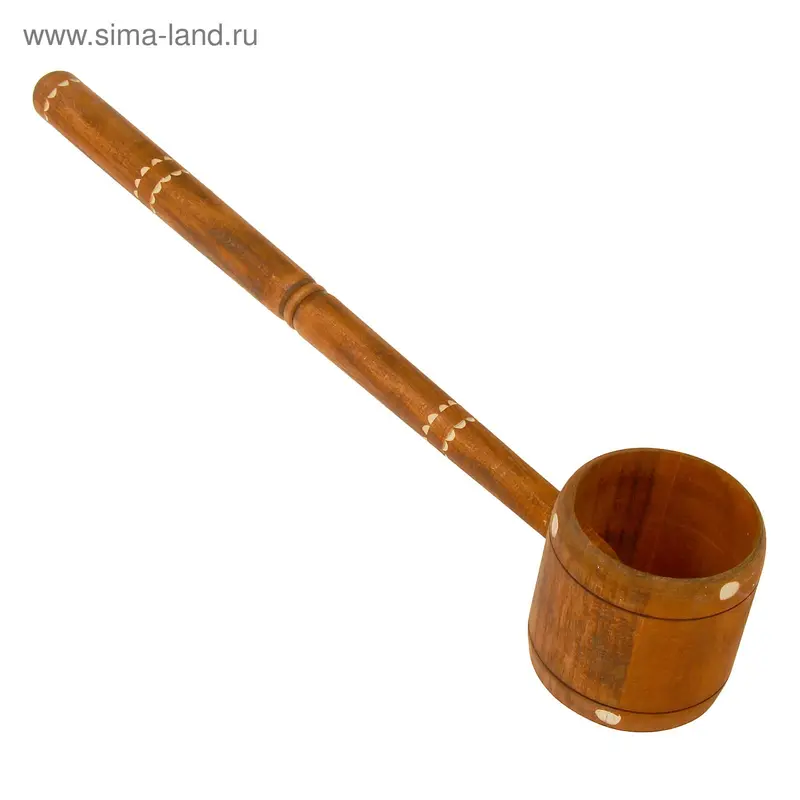 Ковш точёный-фигурный 0,2 л, крашеный резной, цвет дуб