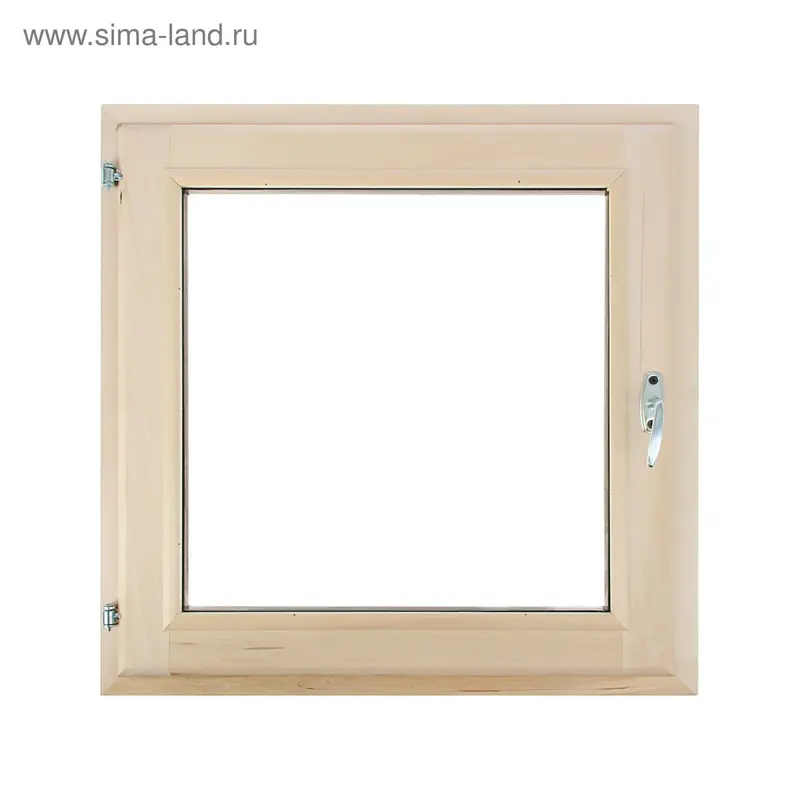 Окно, 60×60см, однокамерный стеклопакет, из липы