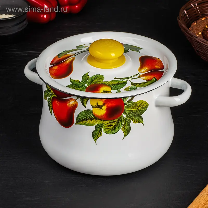 Кастрюля 4 л, декор МИКС