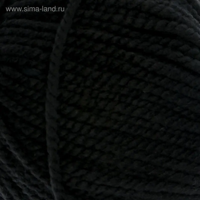 Пряжа "Каскад" 40% шерсть, 60% акрил 125м/100гр (0140, черный)