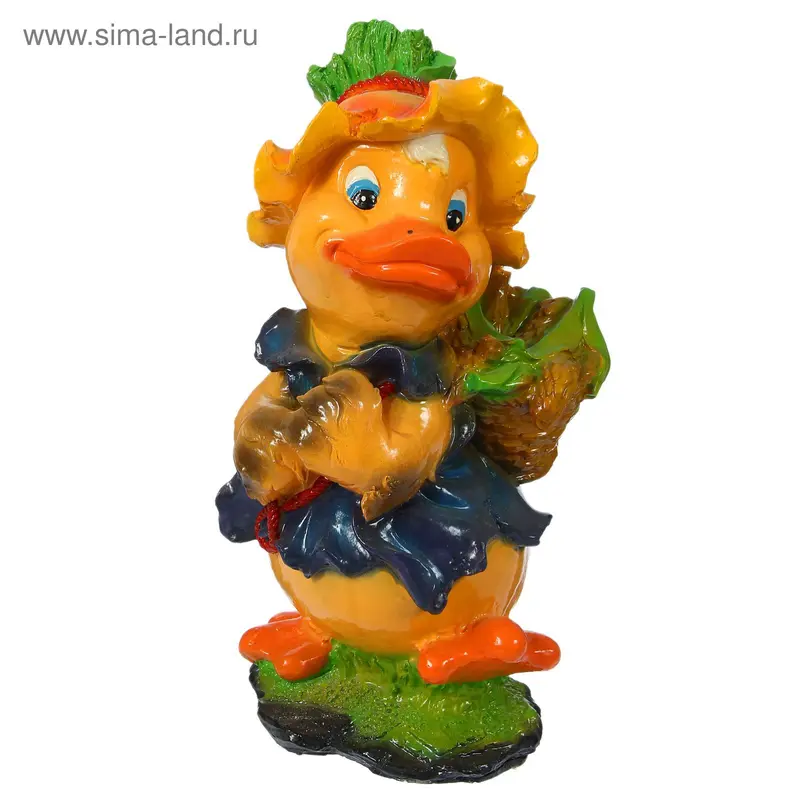 Садовая фигура "Утка-девочка"