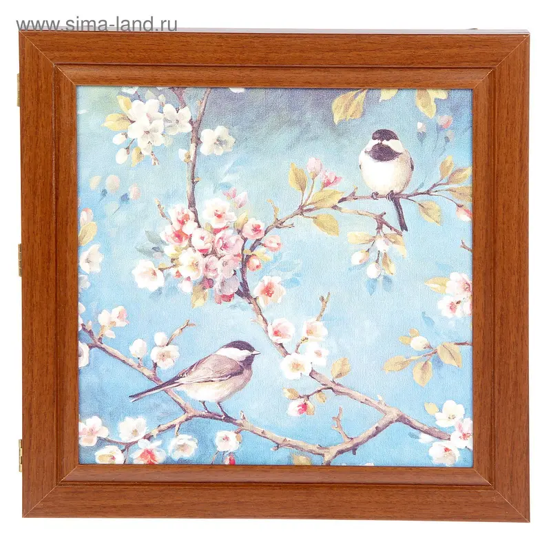 Ключница № 35-1045 орех "Lisa Audit - Blossom I" 37х37х5 см