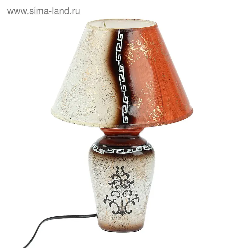 Лампа настольная "Лиственный узор" 220V Е14 37х25х25 см