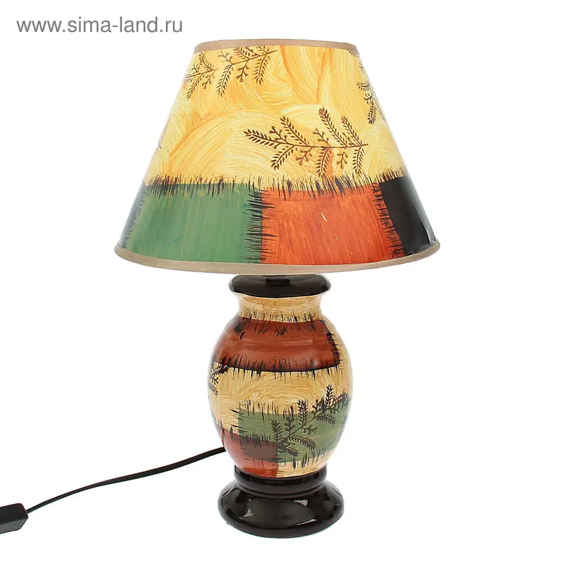 Лампа настольная "Лиственница" 220V Е14 38х25х25 см