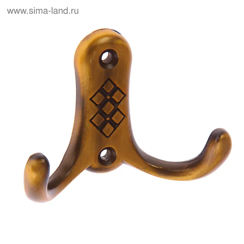 Крючок мебельный КМ05 mini, цвет бронза