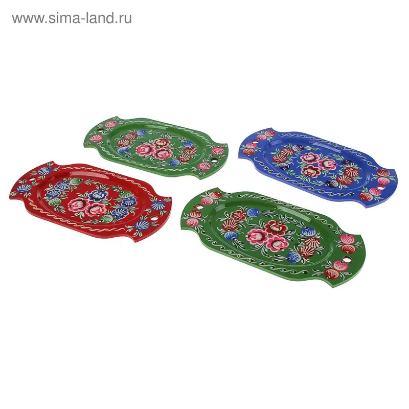Сухарница 30х15см, городецкая роспись, микс