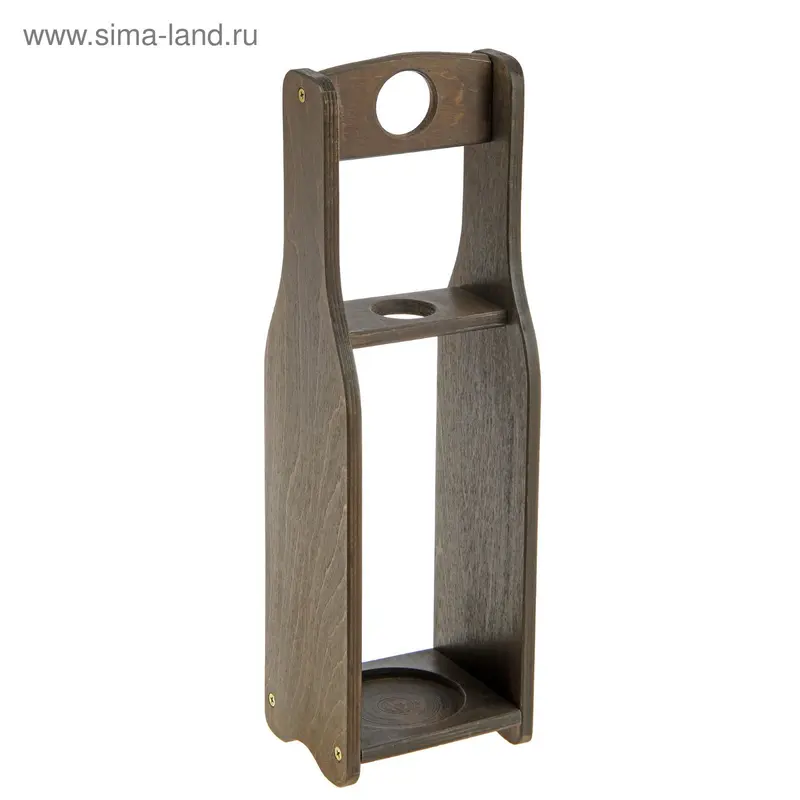Корзинка на 1 бутылку 33 х 11,7 х 12,7 см, венге