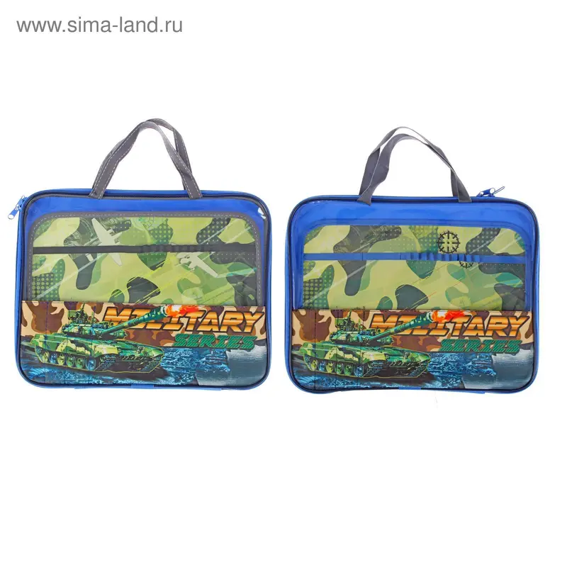 Папка для труда А4 с ручками текстиль ПВХ 335*260*20 "Огневая мощь"