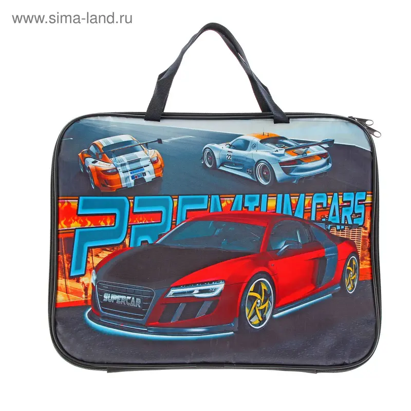 Папка с ручками текстиль А4 20ммм 335х260 Supercar