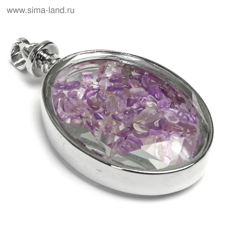 Подвеска флакон «Аметист», форма МИКС