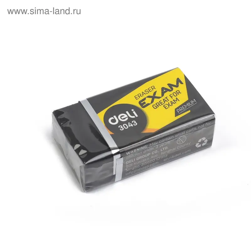 яЛастик Deli синтетика черный 40х22х12мм DELI