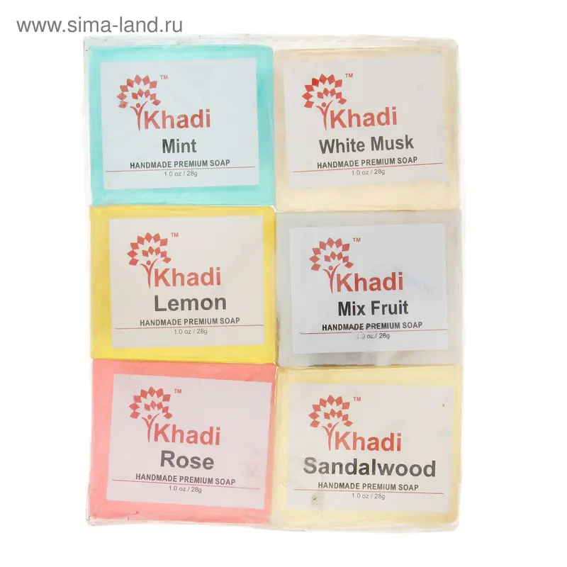 Мыло Кайлаш Кхади 28 г/шт, набор 6 шт