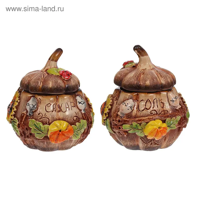 Набор для специй, лепка, соль и сахар 0,25л
