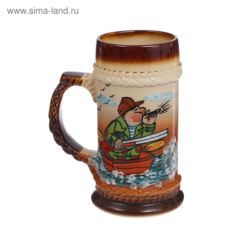 Бокал для пива "Маяк" рисованный, 0,6 л