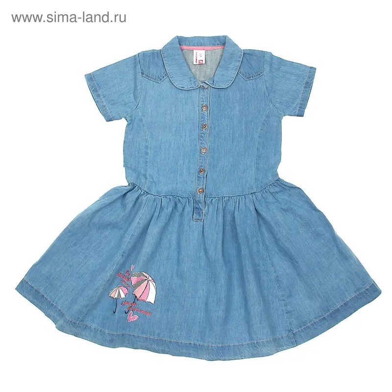 Платье джинсовое для девочки, рост 92 см, цвет голубой (арт. CK 6J005)