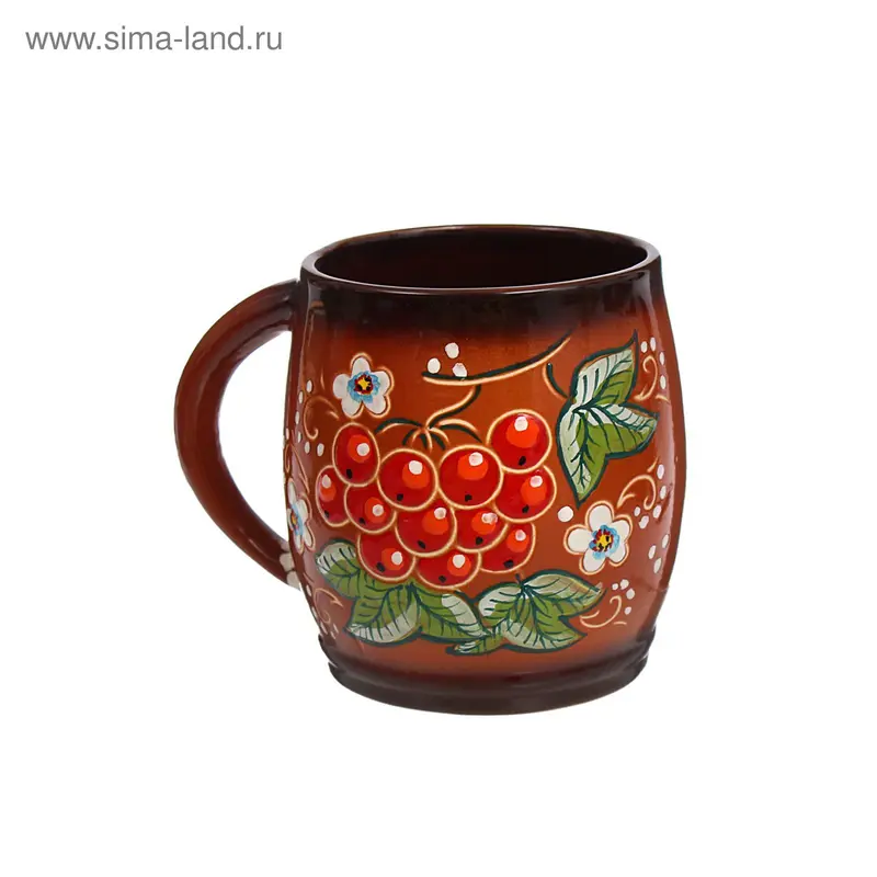 Чашка "Бочонок" рисованный, 0,4 л