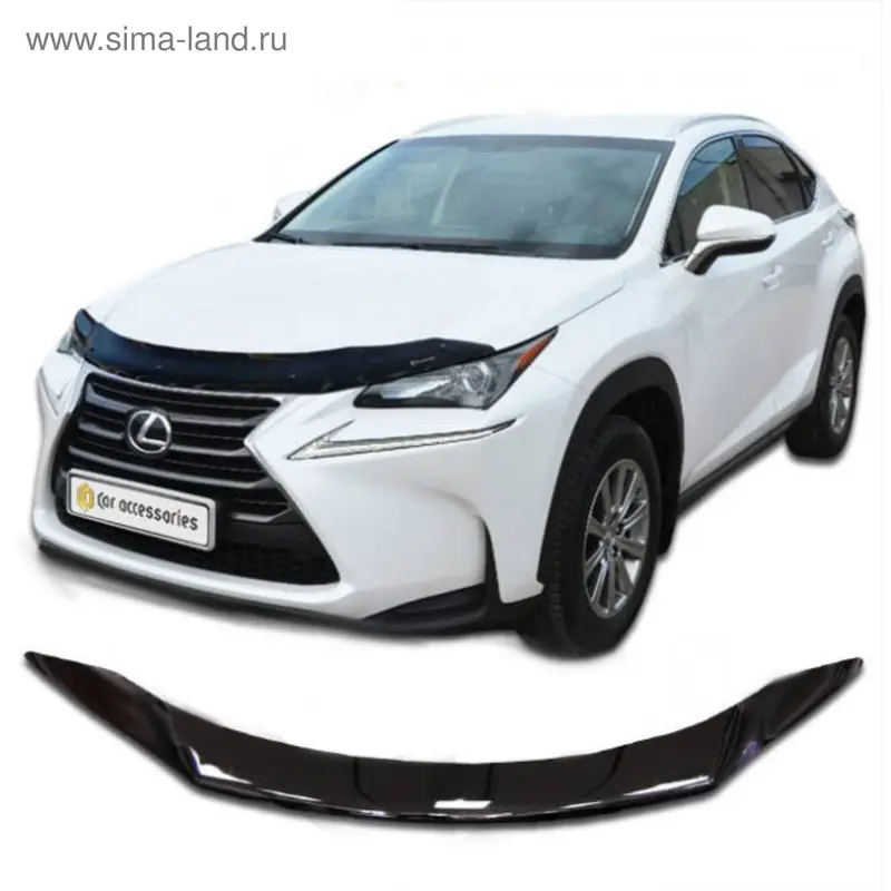 Дефлектор капота Lexus NX, Classic, черный