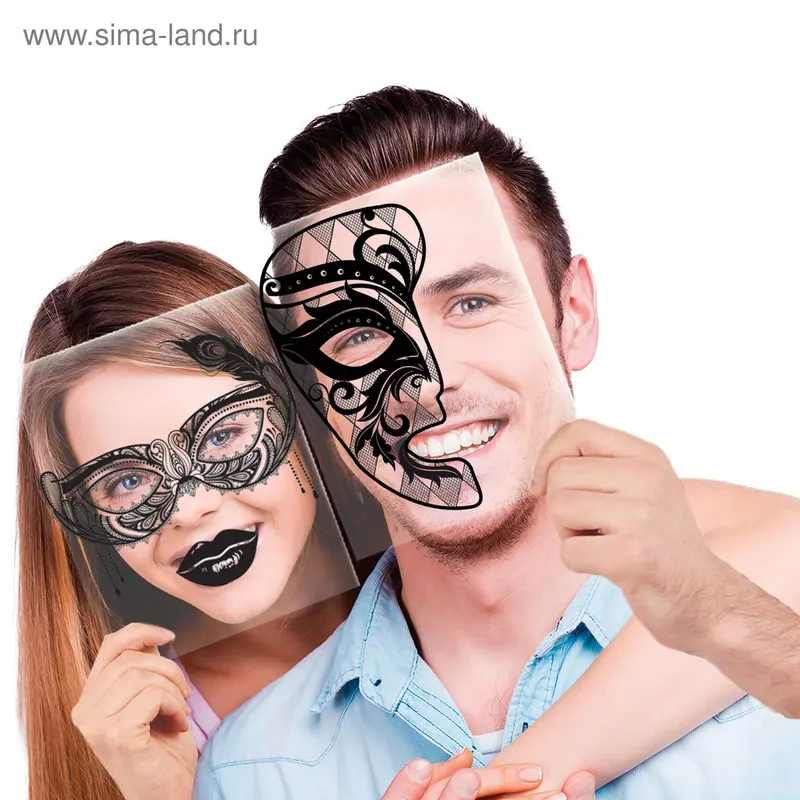 Набор фотобутафории "Венецианские маски" (2 шт)