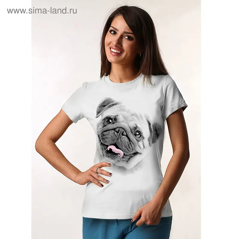 Фуфайка женская "Мопс", размер 50 (арт. М-404-09)
