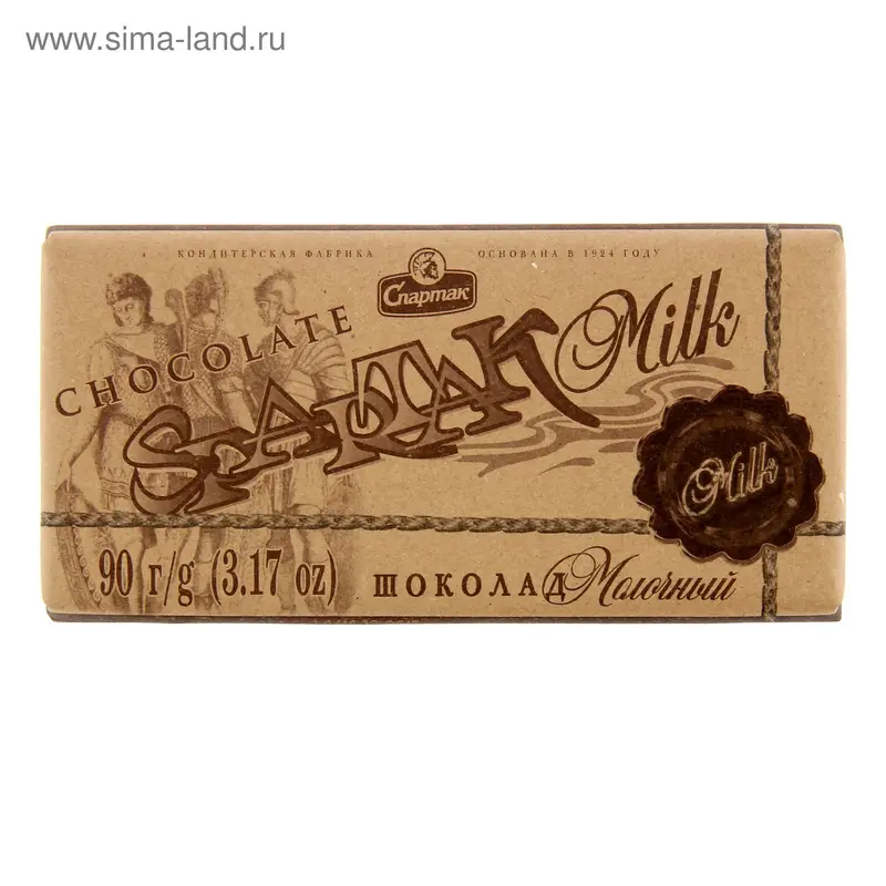 Шоколад "Спартак", молочный, 90 г