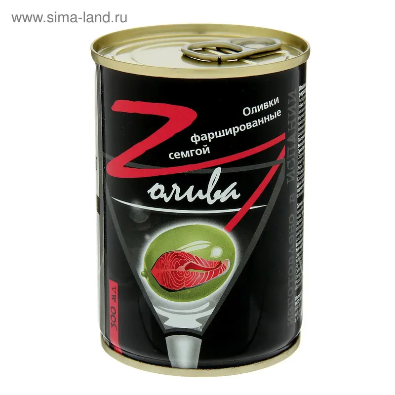 Оливки Z-Oliva, фаршированные семгой, 280 г