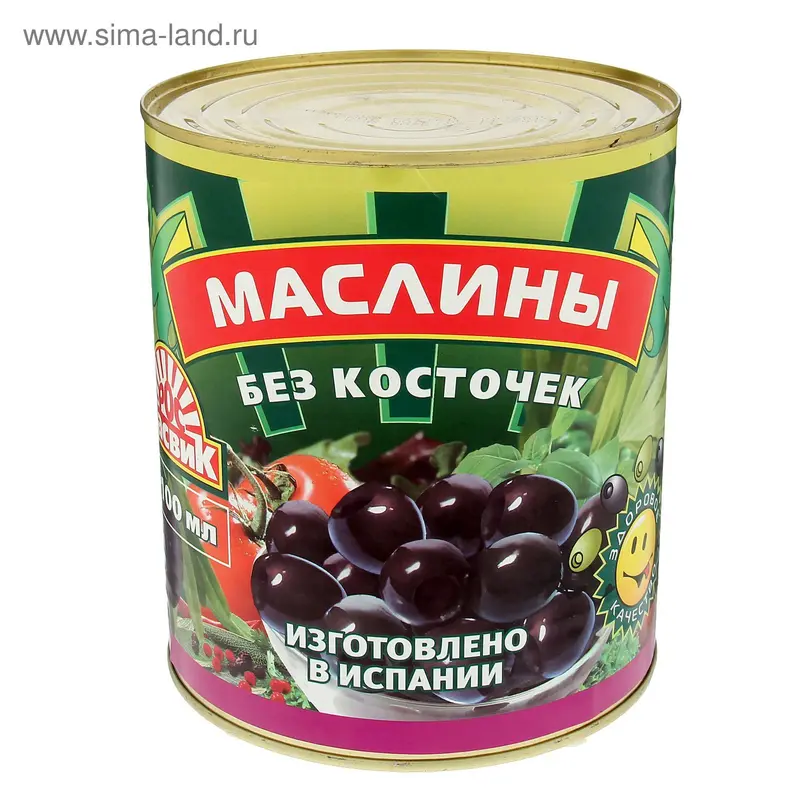 Маслины без косточки ТМ "КАСВИК", 3000 г