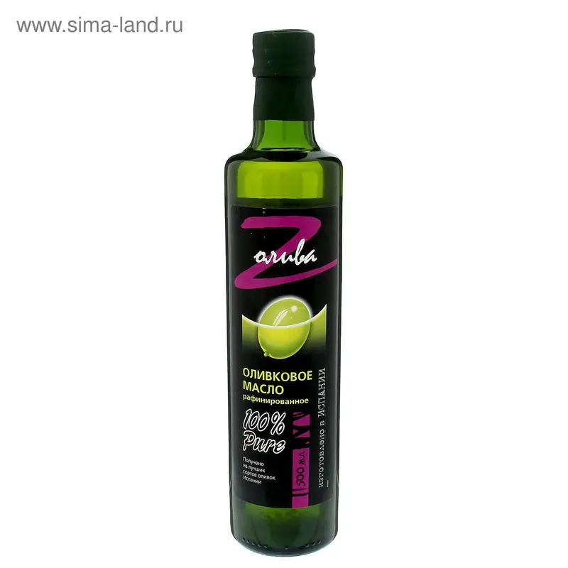 Масло оливковое Z-Oliva, 100 % Pure, рафинированное, 500 г