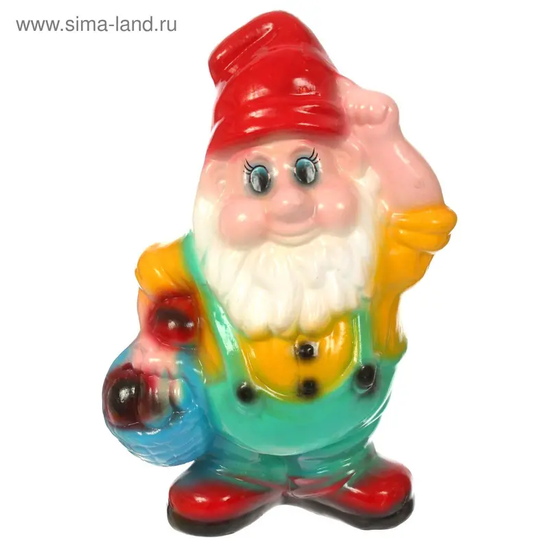 Садовая фигура "Гном с корзиной"